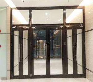 Commercial Building Entrance Fireproof Glass_1