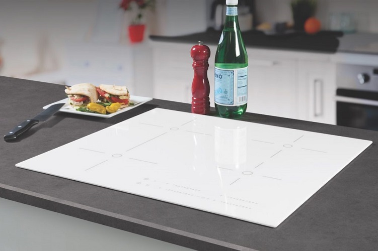 White Glass-Ceramic Cook Panel