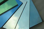 reflective glass, coated glass