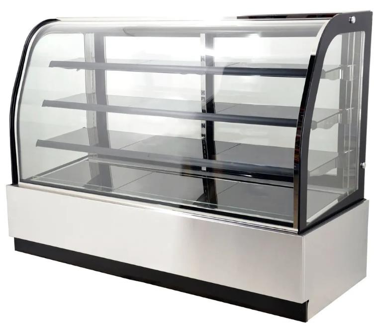 Commercial Metal Refrigerated Showcase Glass